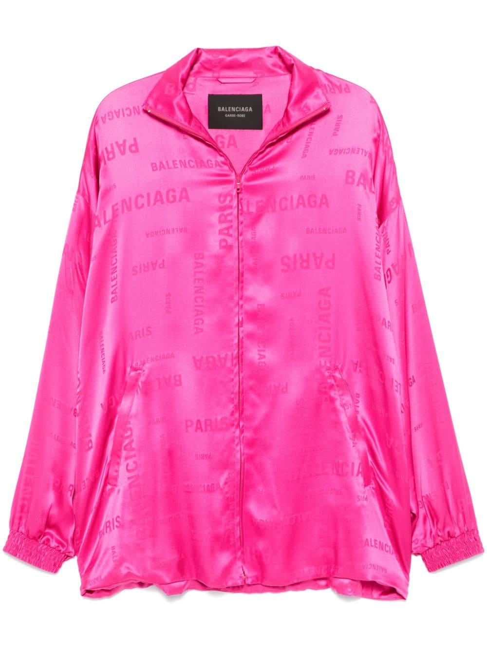 Balenciaga Trainingsjacke aus Logo-Jacquard - Rosa von Balenciaga