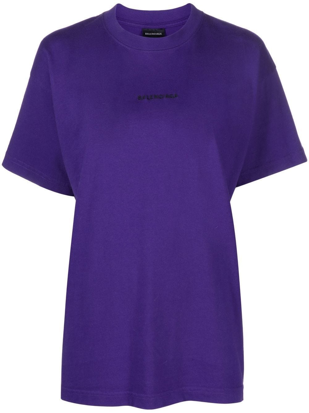 Balenciaga T-Shirt mit Logo-Print - Violett von Balenciaga