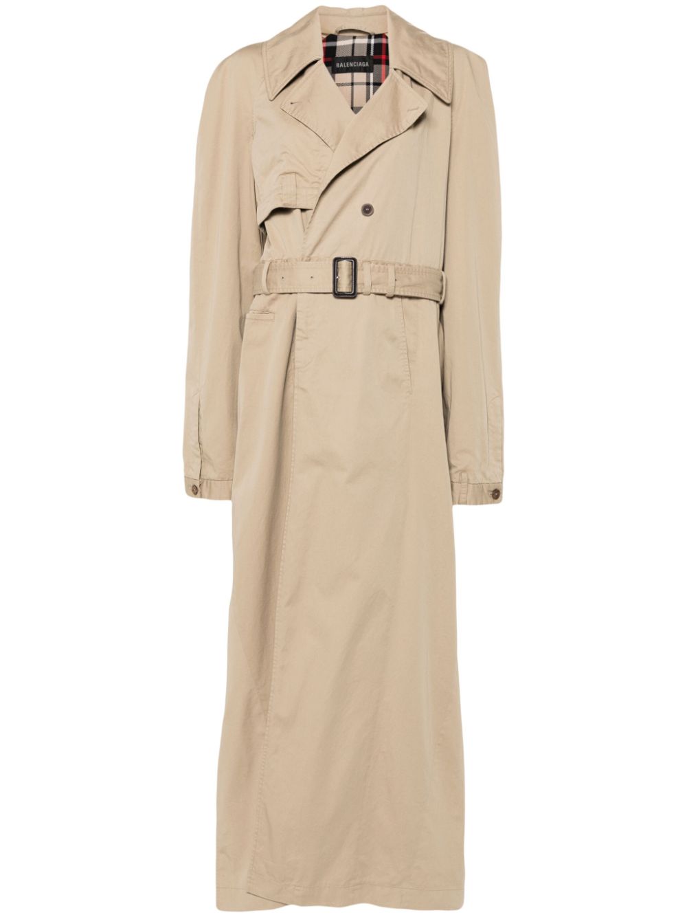 Balenciaga Trenchcoat im Deconstructed-Look - Braun von Balenciaga