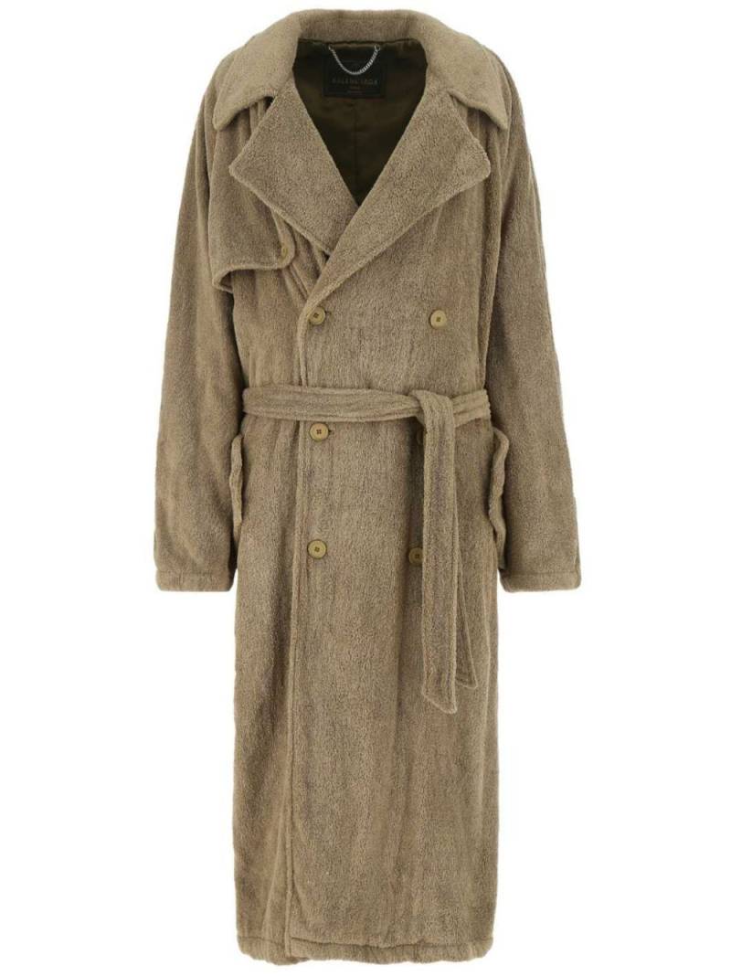 Balenciaga Trenchcoat mit Finish - Nude von Balenciaga