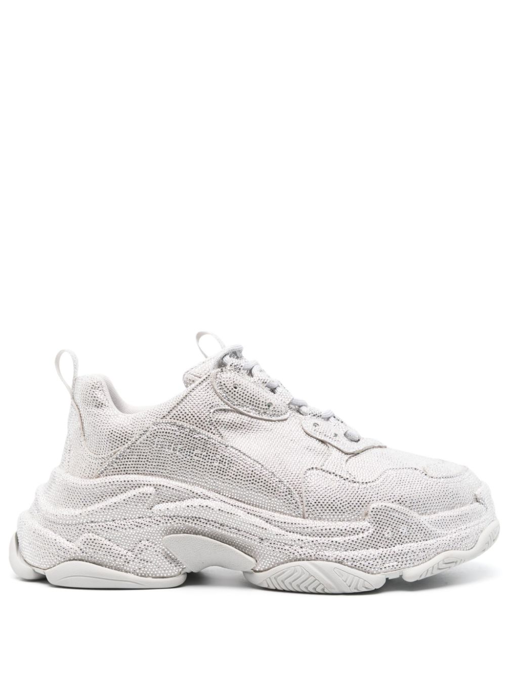 Balenciaga Verzierte Triple S Sneakers - Silber von Balenciaga