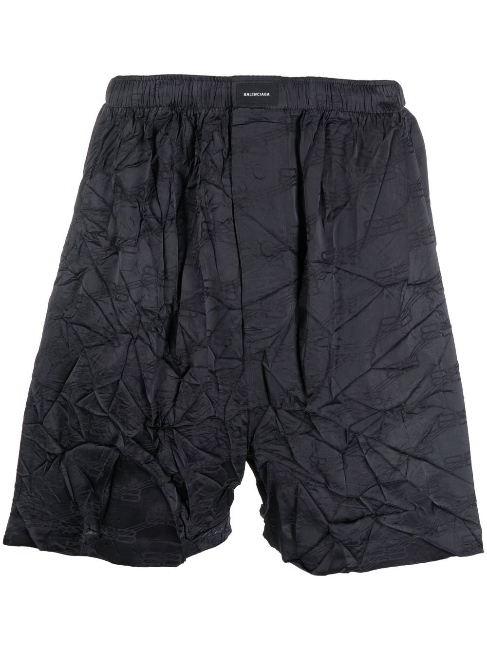Balenciaga Pyjama-Shorts mit Knitteroptik - Grau von Balenciaga