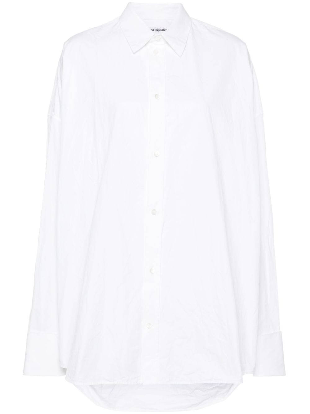 Balenciaga crinkled cotton shirt - Weiß von Balenciaga