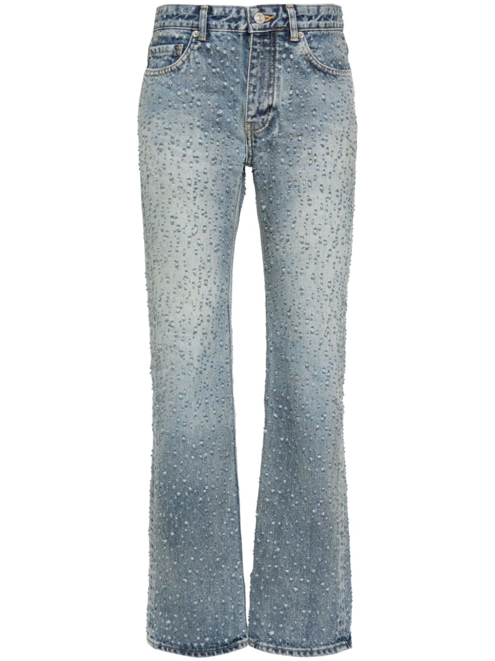 Balenciaga Gerade Jeans im Distressed-Look - Blau von Balenciaga