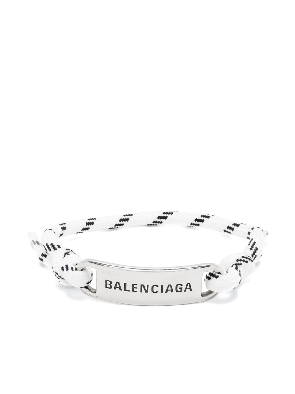 Balenciaga Armband mit Logo-Schild - Weiß von Balenciaga