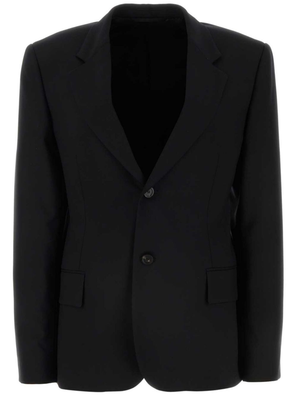 Balenciaga single-breasted wool blazer - Schwarz von Balenciaga