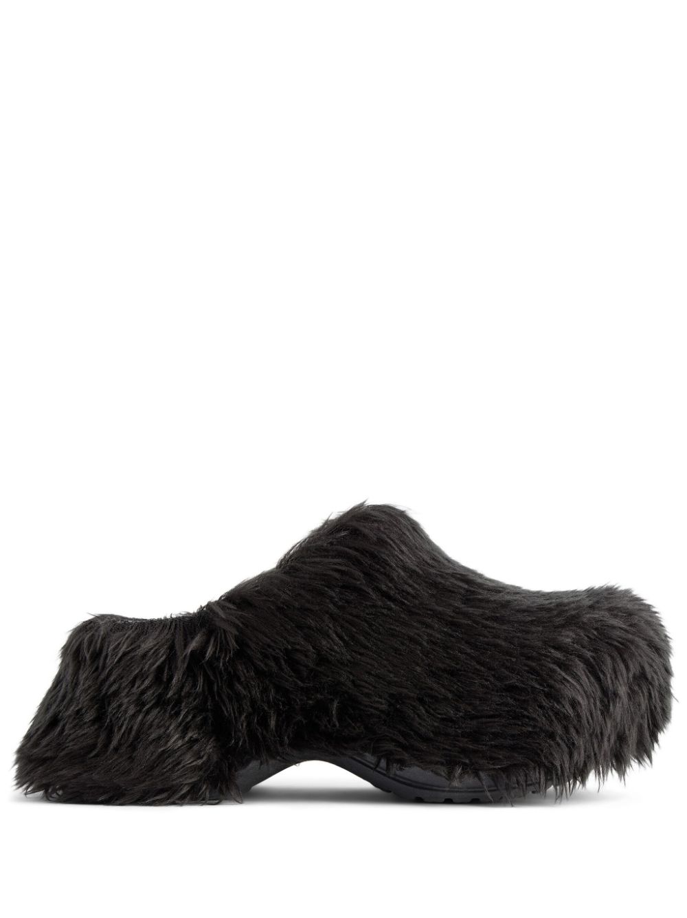 Balenciaga x Crocs Mules aus Faux Fur - Schwarz von Balenciaga