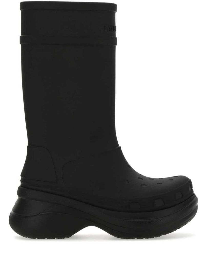 Balenciaga x Crocs Regenstiefel mit dicker Sohle - Schwarz von Balenciaga