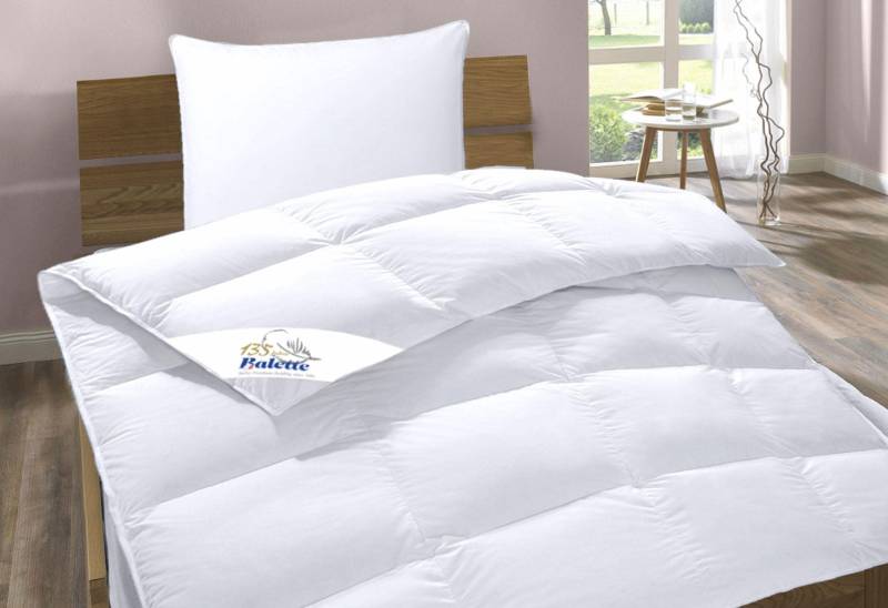 Balette Daunenbettdecke + Kopfkissen "Lilly" In 4 Wärmeklassen, in Größe 135x200 & 155x220 cm erhältlich. von Balette