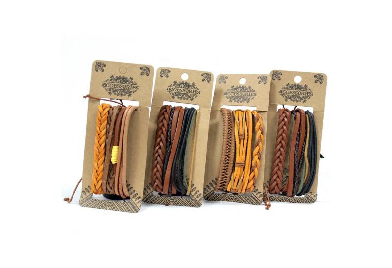 Bali-Homedecor Armband Herren Armband Sets - Braun gebrannt & Interessant (verschiedene) von Bali-Homedecor