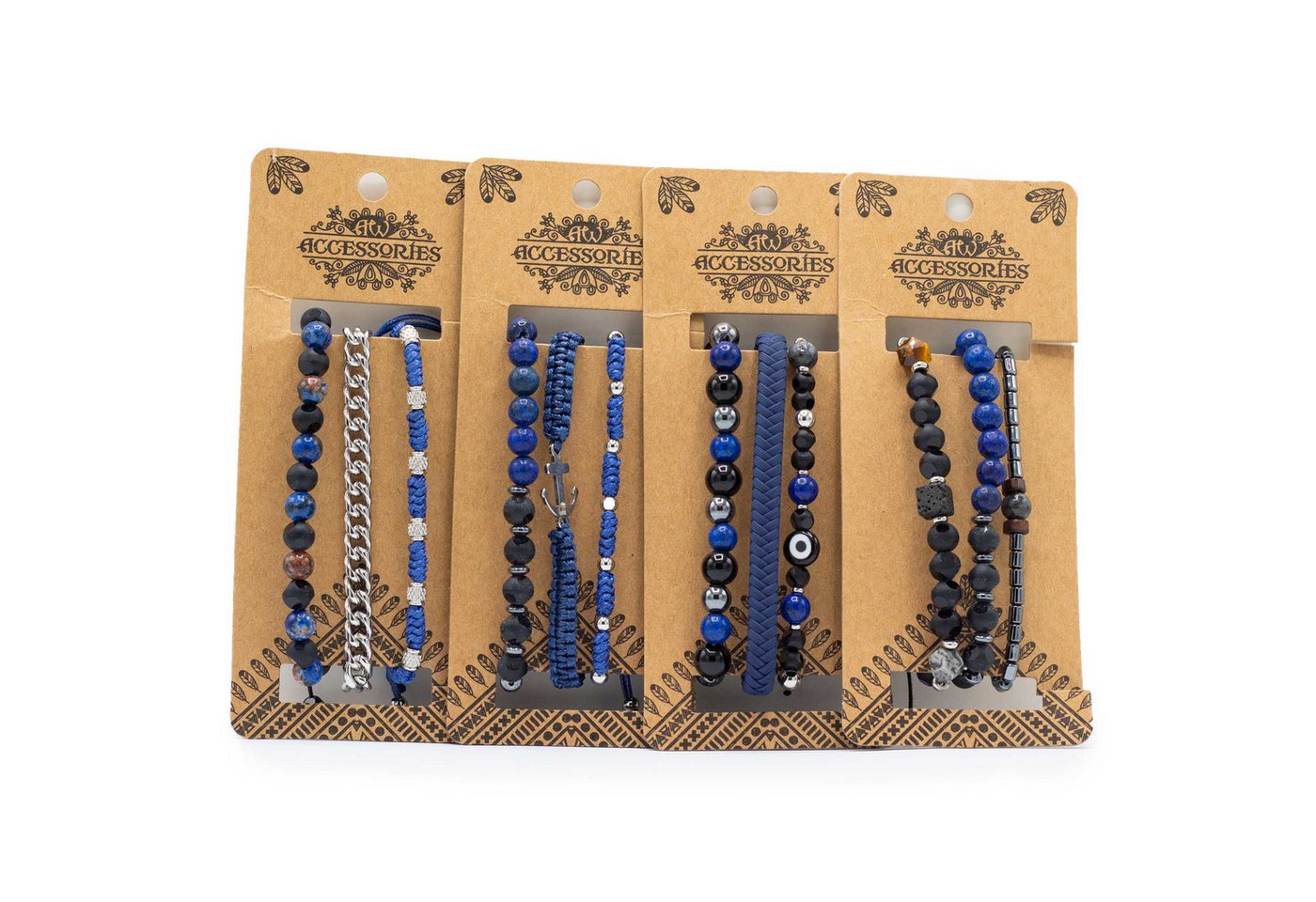 Bali-Homedecor Armband Herren Armband Sets - Med Set Blues (sortiert) von Bali-Homedecor