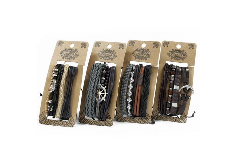 Bali-Homedecor Armband Herren Armband Sets - Metal & Leder (verschiedene) von Bali-Homedecor