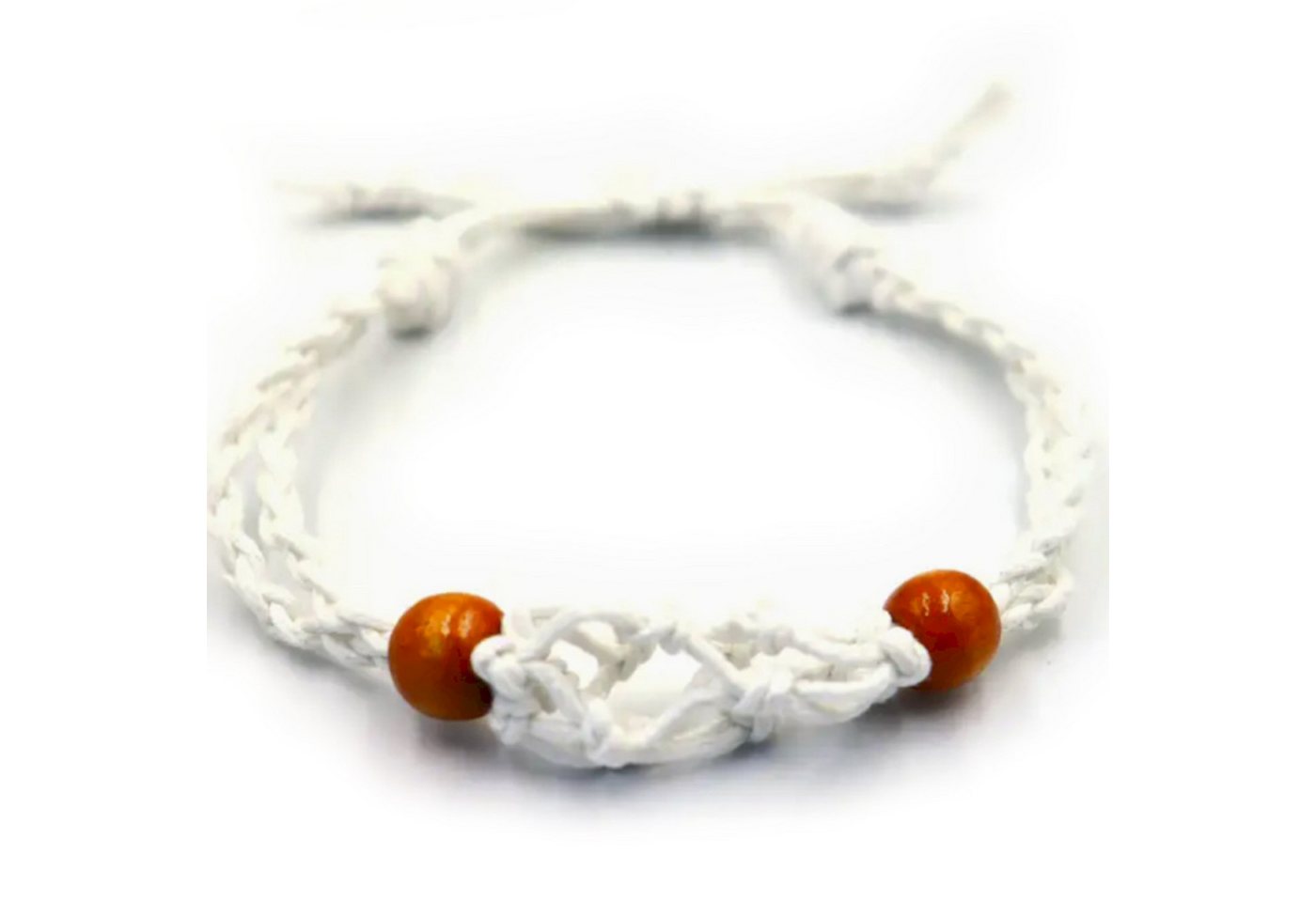 Bali-Homedecor Armband Kristall-Edelstein-Armbandschnur 20-28cm - White von Bali-Homedecor