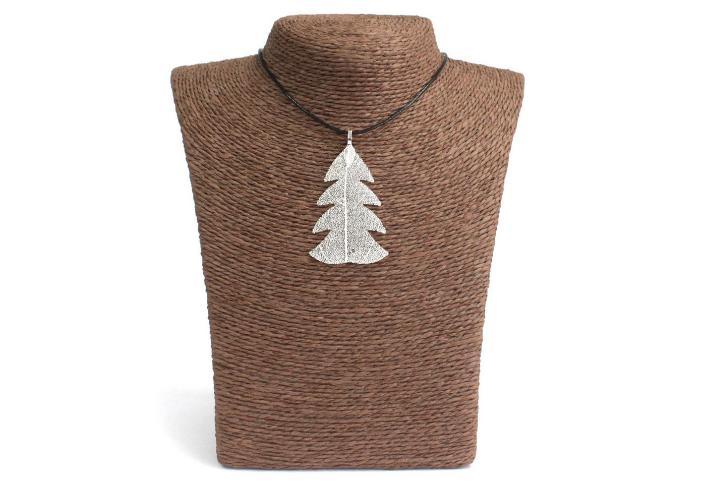Bali-Homedecor Collier Kette - Festliche Tanne - Silber von Bali-Homedecor