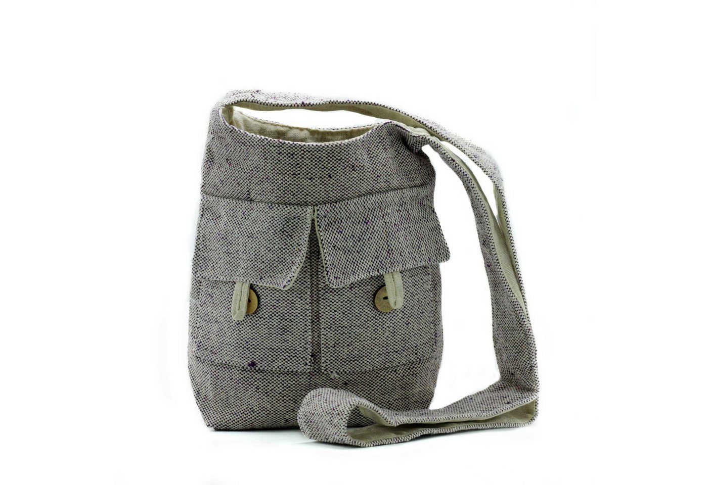 Bali-Homedecor Tragetasche Tasche in Naturtönen - Soft Lavender - Mittel von Bali-Homedecor