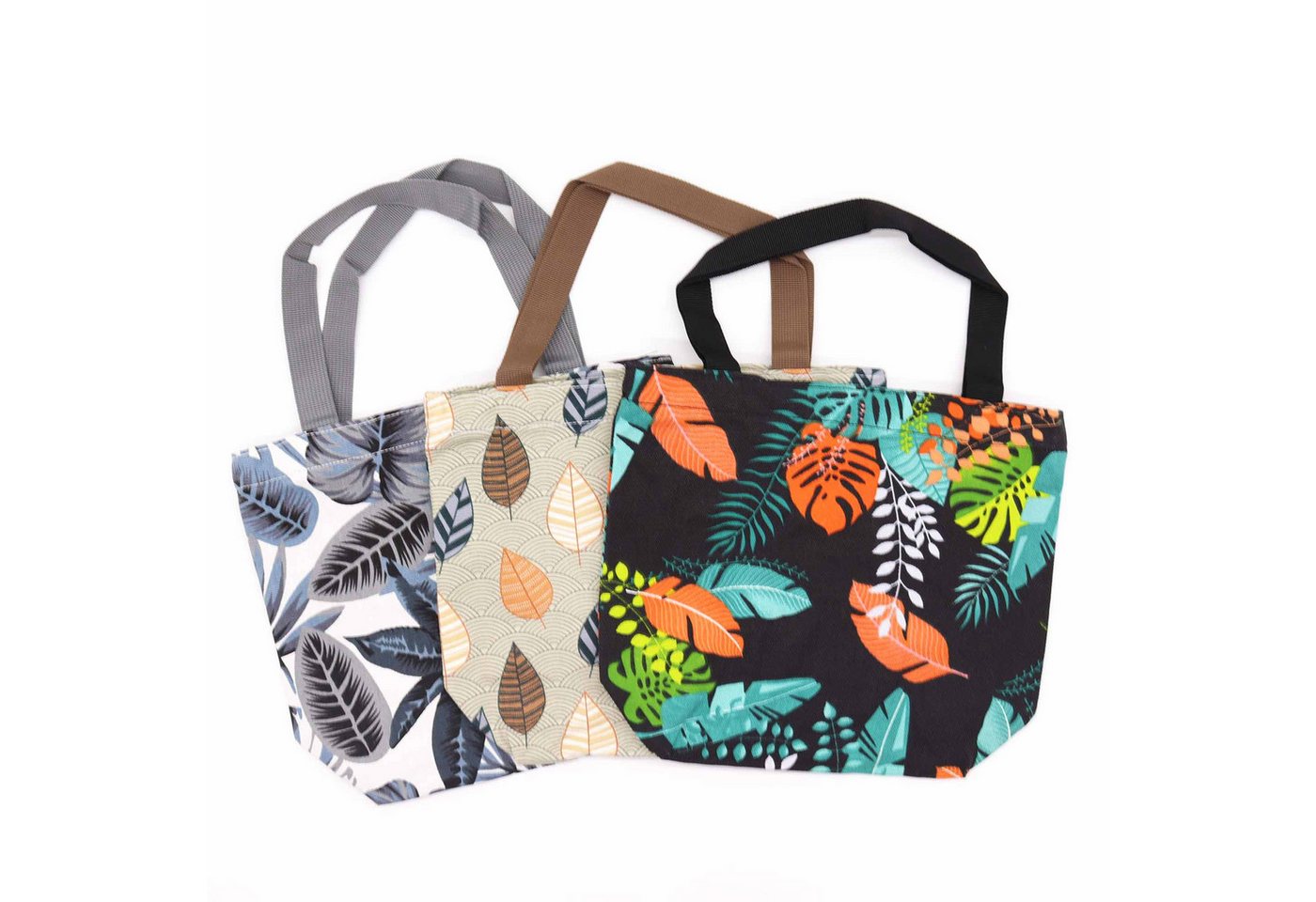 Bali-Homedecor Tragetasche Tropische praktische Quick-Shop-Tasche – (3 x 2 verschiedene Designs von Bali-Homedecor