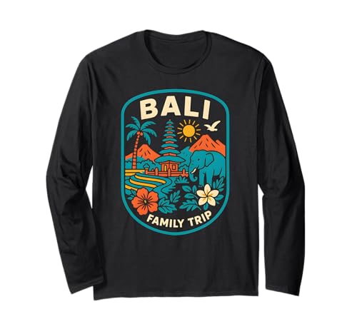 Bali Bali Familienausflug Vintage Damen Strandleben Surfen Up Langarmshirt von Bali Palm Trees Sunshine Surfs Up Skateboarding