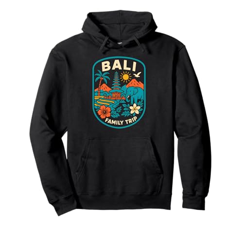 Bali Bali Familienausflug Vintage Damen Strandleben Surfen Up Pullover Hoodie von Bali Palm Trees Sunshine Surfs Up Skateboarding