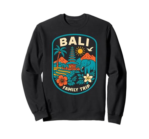Bali Bali Familienausflug Vintage Damen Strandleben Surfen Up Sweatshirt von Bali Palm Trees Sunshine Surfs Up Skateboarding