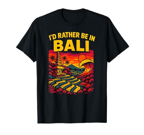 Bali Beach Id Rather Be in Bali Vintage Damen Coastal Livin T-Shirt Bali Beach Id Rather Be in Bali Vintage Damen Coastal Livin T-Shirt von Bali Palm Trees Sunshine Surfs Up Skateboarding