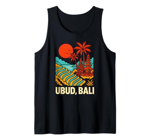 Bali Indonesien Ubud Vintage Damen Coastal Living Tank Top Bali Indonesien Ubud Vintage Damen Coastal Living Tank Top von Bali Palm Trees Sunshine Surfs Up Skateboarding