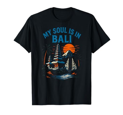 Bali Palm Trees My Soul is in Bali Vintage Damen Strandleben T-Shirt von Bali Palm Trees Sunshine Surfs Up Skateboarding