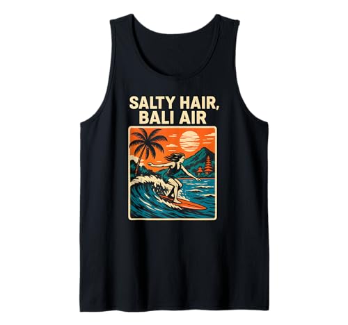 Bali Salty Hair Bali Air Vintage Damen Strandleben Tank Top Bali Salty Hair Bali Air Vintage Damen Strandleben Tank Top von Bali Palm Trees Sunshine Surfs Up Skateboarding