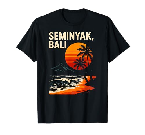 Bali Surf Seminyak Bali Retro Herren Beachy Vibes T-Shirt Bali Surf Seminyak Bali Retro Herren Beachy Vibes T-Shirt von Bali Palm Trees Sunshine Surfs Up Skateboarding