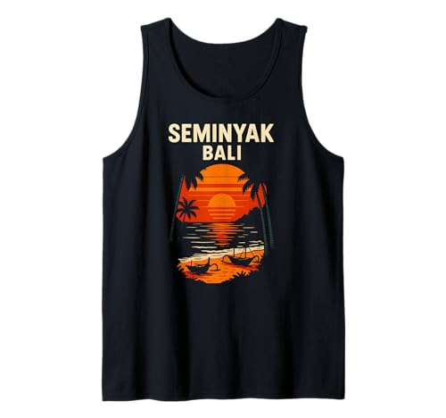 Bali Surf Seminyak Bali Retro Herren Beachy Vibes Tank Top Bali Surf Seminyak Bali Retro Herren Beachy Vibes Tank Top von Bali Palm Trees Sunshine Surfs Up Skateboarding