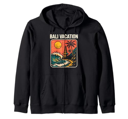 Tropical Island Bali Vacation Retro Damen Surfs Up Kapuzenjacke Tropical Island Bali Vacation Retro Damen Surfs Up Kapuzenjacke von Bali Palm Trees Sunshine Surfs Up Skateboarding