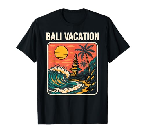 Tropical Island Bali Vacation Retro Damen Surfs Up T-Shirt von Bali Palm Trees Sunshine Surfs Up Skateboarding