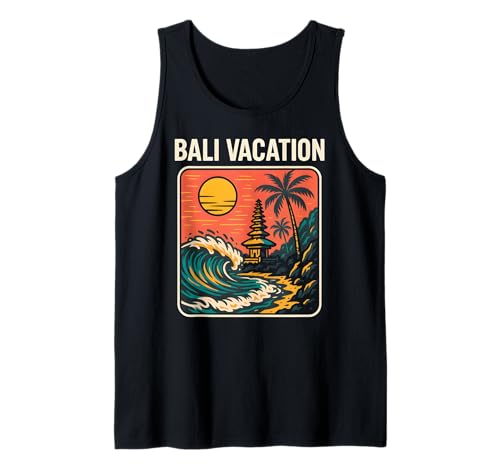Tropical Island Bali Vacation Retro Damen Surfs Up Tank Top Tropical Island Bali Vacation Retro Damen Surfs Up Tank Top von Bali Palm Trees Sunshine Surfs Up Skateboarding
