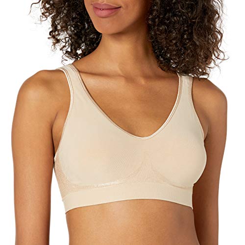 Bali Comfort Revolution Kabelloser BH, volle Abdeckung, kabelloser BH, feuchtigkeitsableitender, bügelloser BH, Kernfarben, Nude, XX-Large von Bali