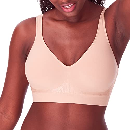 Bali Comfort Revolution Kabelloser BH, volle Abdeckung, kabelloser BH, feuchtigkeitsableitender, bügelloser BH, Kernfarben, Nude, small von Bali