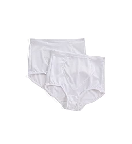 Bali Damen Bauch-Panel Strampelhose DFX710, 2er-Pack - Weiß - 2X Mehr von Bali