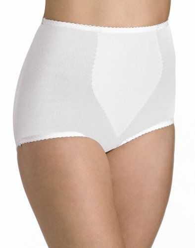 Bali Damen Baumwolle Light Control Shapewear Slip Fajas 2er-Pack DFX037, Weißes Kleidungsstück, XX-Large von Bali