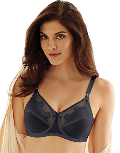 Bali Damen Blumen Bügel BH Blume Bügel BH #0180 (1er Pack), Midnight, 85F von Bali