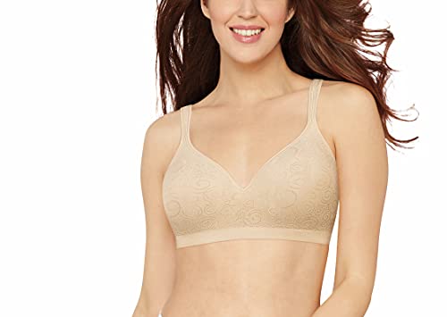 Bali Damen Comfort Revolution BH mit voller Abdeckung, Undurchsichtige, Hellbeige Wirbel, 75E von Bali