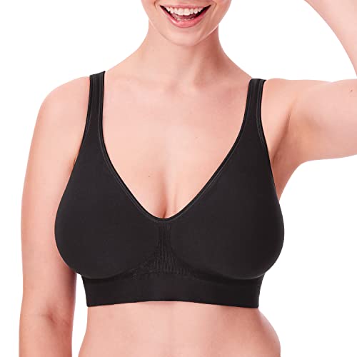 Bali Damen Comfort Revolution Bügelloser, Nahtloser, 2-lagige Cups, ComfortFlex Fit BH mit voller Abdeckung, Undurchsichtige, Schwarz, XXX-Large von Bali