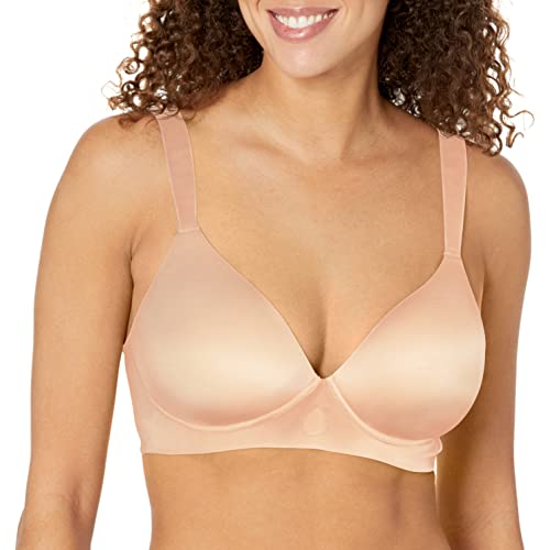 Bali Damen Comfort Revolution Bügelloser, Soft Touch Ultimate Wireless Support Bra BH, Mandel, Large von Bali