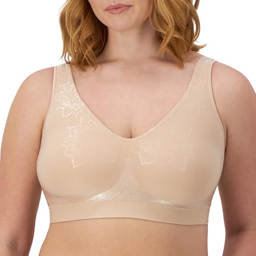 Bali Damen Comfort Revolution Bügelloser BH mit intelligenten Größen BH, Almond Aztec, XXX-Large von Bali