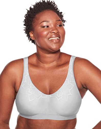 Bali Damen Comfort Revolution Bügelloser BH mit intelligenten Größen BH, Kristallgrauer Azteken, Medium von Bali