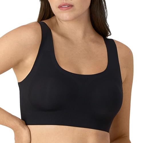 Bali Damen Comfort Revolution Easylite Bügelloser T-Shirt BH mit voller Abdeckung, Undurchsichtige, Schwarz, XXL von Bali