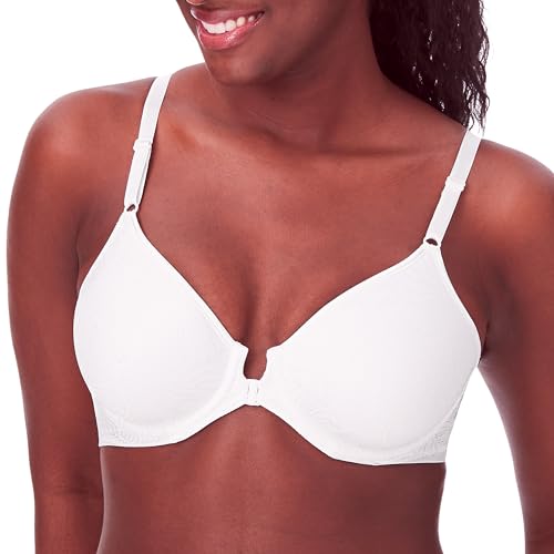 Bali Damen Comfort Revolution Front-Close Shaping Bügel-BH, Weiss/opulenter Garten, 75D von Bali