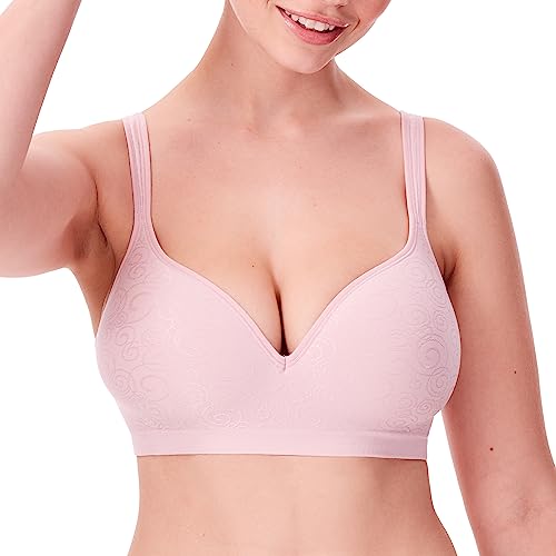 Bali Damen Comfort Revolution Wire Free Bra BH, Hush Pink Swirl, 85B von Bali