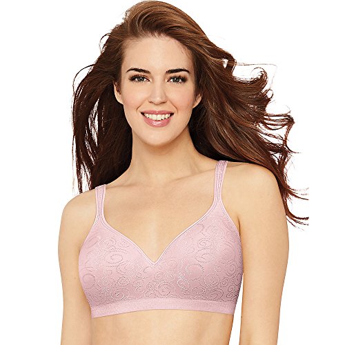 Bali Damen Comfort Revolution Wireless Bra ComfortFlex Fit Vollständige Abdeckung BH DF3488, Hush Pink Swirl, XX-Large von Bali