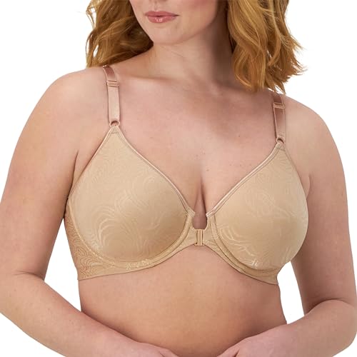 Bali Damen Comfort Revolution formender Bügel-BH mit Vorderverschluss BHS, Undurchsichtige, Hautfarben, 90C von Bali