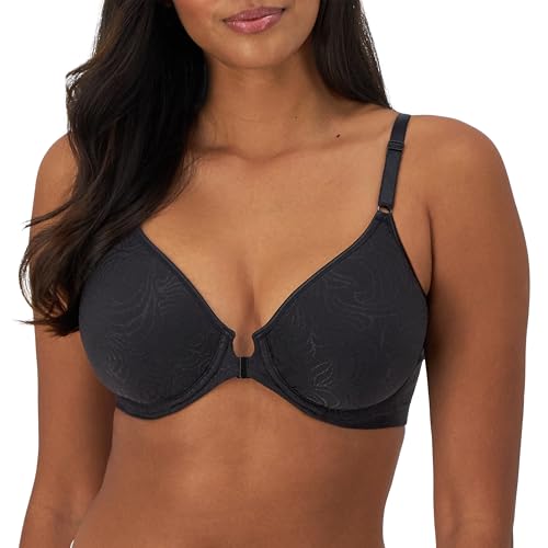 Bali Damen Underwire Shaping, Comfort Revolution T-Shirt, Front-Close Bra BHS, Halbtransparent, Schwarz, 85C Bali Damen Underwire Shaping, Comfort Revolution T-Shirt, Front-Close Bra BHS, Halbtransparent, Schwarz, 85C von Bali