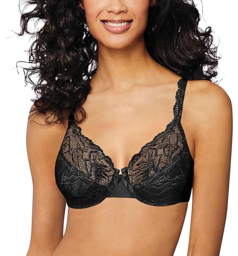 Bali Damen Desire Lace Bügel, ohne Schaumstoff BH, Schwarz, 95D von Bali