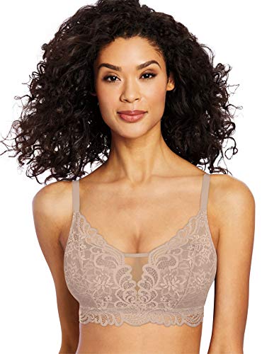 Bali Damen Lace Desire, Lacy Full Coverage Bügelloser, Wandelbarer BH mit voller Abdeckung, Undurchsichtige, Evening Blush, Medium von Bali